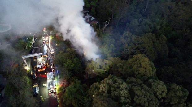 Fatal house fire Avalon, Hilltop Road