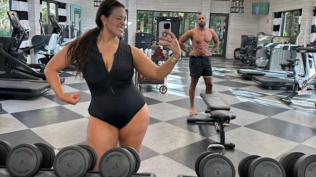 Ashley Graham in the gym