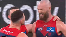 Max Gawn and Steven May had a tiff after the Demons loss.