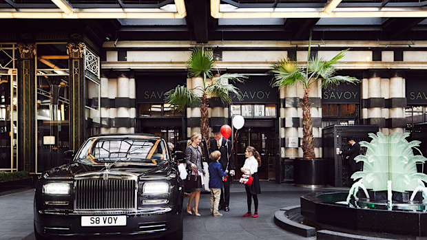 Savoy London grand drive-way