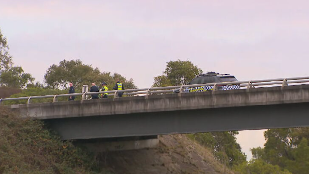 All eastbound lanes of the Princes Freeway are closed as detectives continue their investigations.