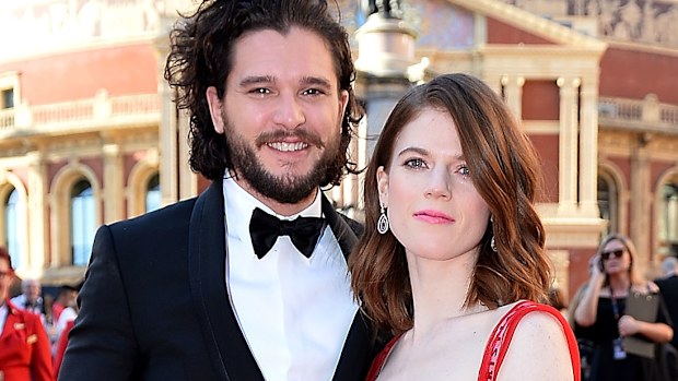 Rose Leslie and Kit Harrington 