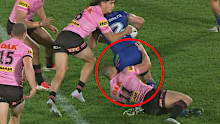 Scott Sorensen was put on report for a hip-drop tackle on Dallin Watene-Zelezniak that ended the Warriors hero's game.