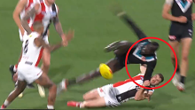 Aliir was sling to the ground by Higgins.