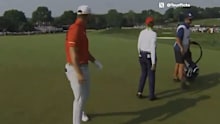 Bryson DeChambeau had to be told off by a rules official at the US Open.