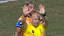 Api Koroisau reacts to being sin binned. 