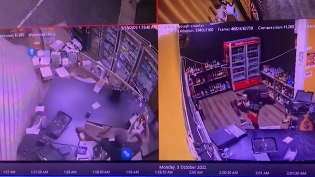 A Northern Territory driver has been caught on camera carrying out a brazen ram-raid in Alice Springs.