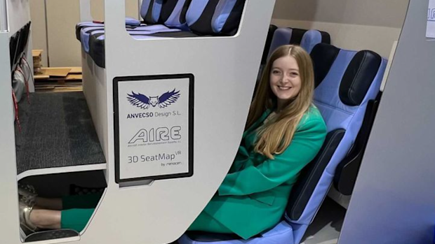 New double-decker plane seat