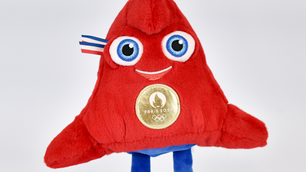 The plush mascot medal-winning athletes will receive as a gift.