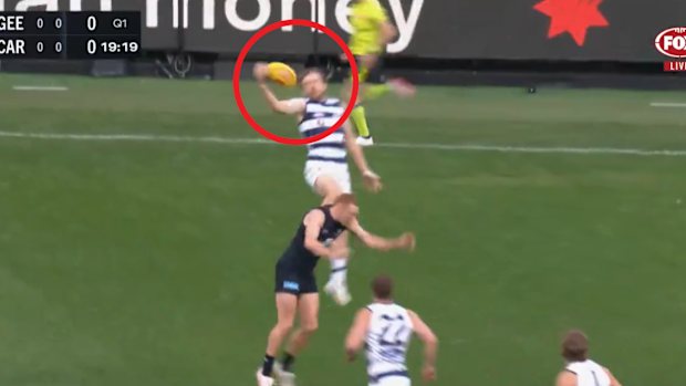 Guthrie took this screamer in the first term.