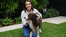 Dr Katrina Warren with her dog Chilli