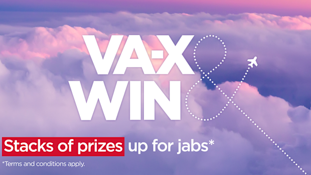 Virgin Australia vaccination competition poster
