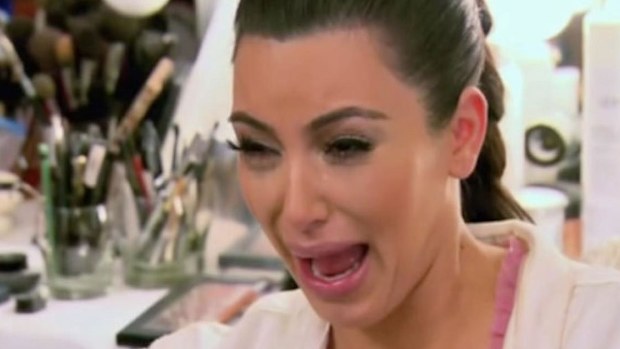 Kim Kardashian's crying face