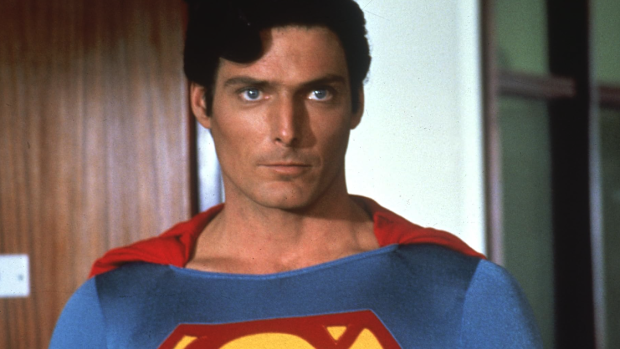 Christopher Reeve as Superman.
