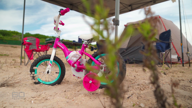 Cleo Smith's bike was outside her tent.