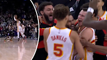Trae Young hits the match winner.