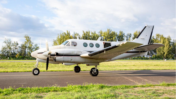 The eleven killed were travelling in a plane similar to the one pictured when it crashed shortly after takeoff.