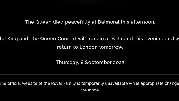 The official royal website indicates many changes are currently being implemented.