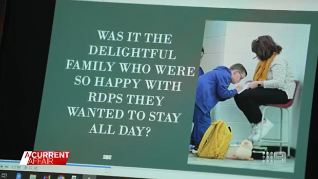 Max could be seen in the video.