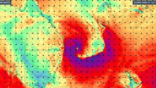 Sunday wind gusts 