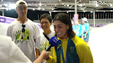 Saya Sakakibara couldn't contain herself after winning gold.