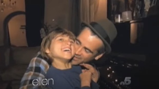 Colin Farrell with son James