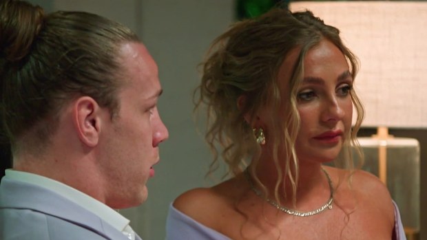 MAFS 2024 Dinner Party Eden Jayden
