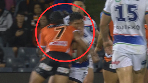 Jarome Luai in pinged for a high shot.