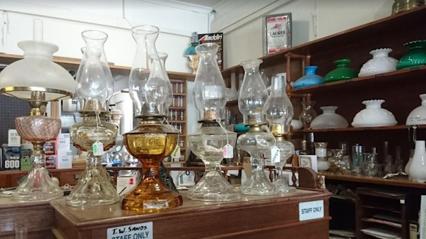 The warm glow of a kerosene lamp is still in demand, according to Anne MacLeish, 66.She runs lamp house TW Sands and Co with her ex-husband Bernard Holmes.
