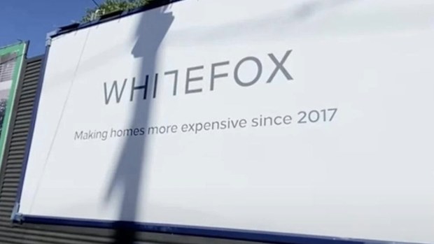 The Block Marty Fox whitefox controversial billboard