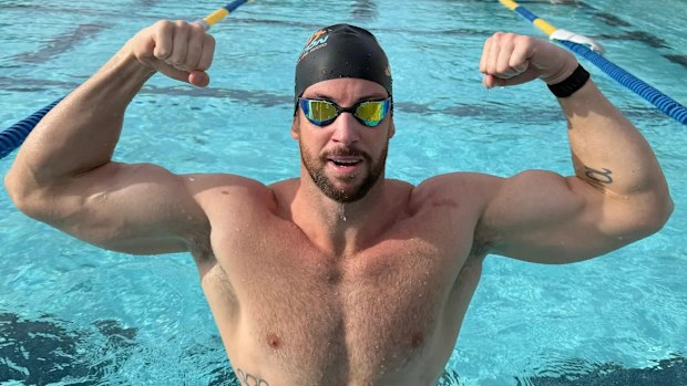 James Magnussen put on a huge amount of size preparing for the Enhanced Games.