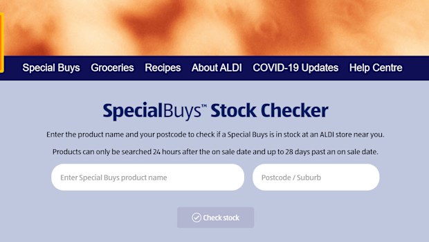 The feature allows Aldi shoppers to locate where Special Buys are in stock.