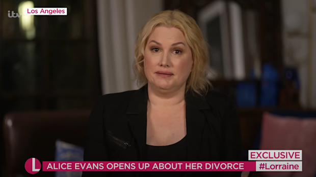 Alice Evans breaks down in tears on TV's Lorraine describing split from Ioan Gruffudd