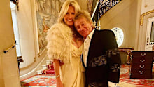 Rod Stewart and Penny Lancaster renewed their vows while he was touring Down Under.