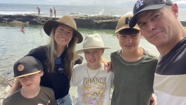 Rodger Corser with his family