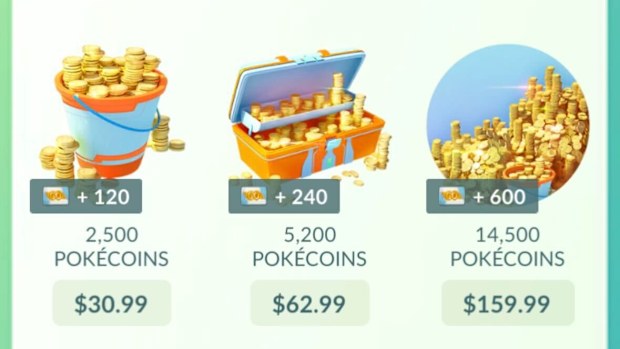 Pokémon GO players can exchange real cash for in-game currency to buy items and access extra features.