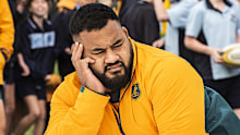 Wallabies prop Taniela Tupou at Coogee Oval. Photo: Steven Siewert