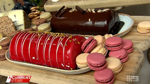 Coles Xmas desserts include mirror glazed mousse logs
