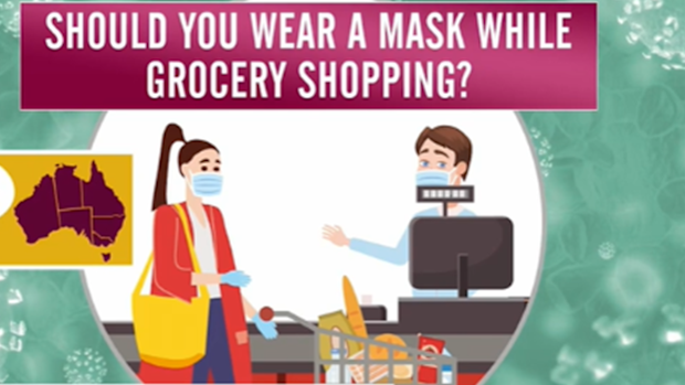 The answer to whether you should wear a mask depends on where you live. Although Woolworths have encouraged many of its customers to do so.