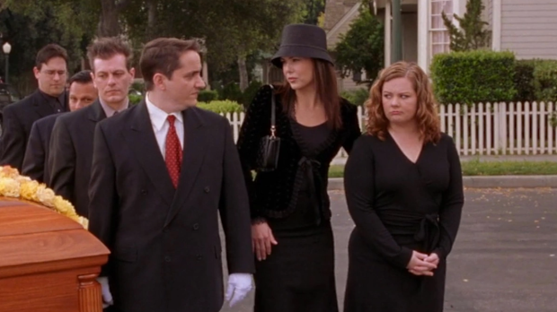 Melissa McCarthy first shared the screen with Ben Falcone when he made a guest appearance on Gilmore Girls.