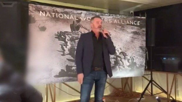Neighbours star Damien Richardson is the subject of a police investigation after he was recorded allegedly performing the Nazi salute.