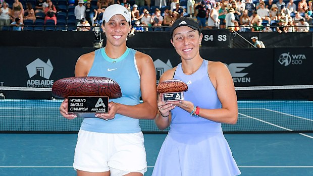 Madison Keys (left) and Jessica Pegula.