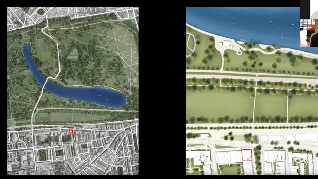 The prime location of the 2-8A Rutland Gate mansion in Knightsbridge can be seen in this still taken from a presentation by Cheung Chung-kiu's architects.