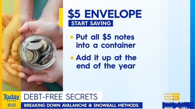 Today Extra Jo Abi $5 envelope savings scheme