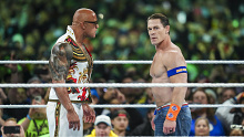 John Cena squares off with The Rock at WrestleMania 40. 