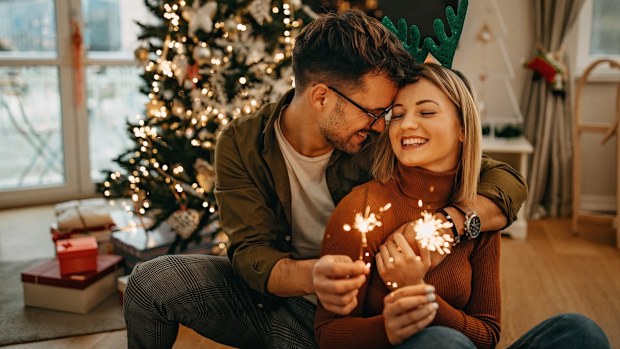 Christmas couple