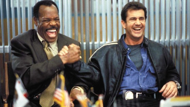 Mel Gibson and Danny Glover in Lethal Weapon