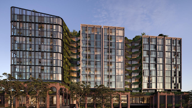 An artist's impression of what a redevelopment of the Balmain Leagues Club site would look like.
