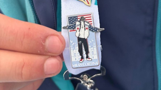 A pin with Snoop Dogg depicted on it is a rare bauble in Italy.
