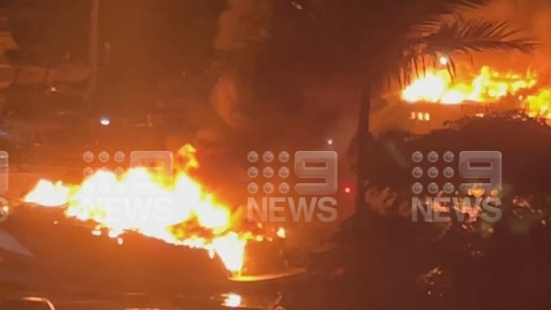 Three boats worth nearly $2 million combined have been destroyed by fire in Sydney's Northern Beaches.